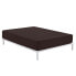 Fitted bottom sheet Alexandra House Living Brown Chocolate 105 x 200 cm
