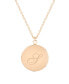 14K Gold Plated Isla Initial Long Locket Necklace