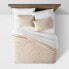 Фото #2 товара King Clipped Linework Comforter & Sham Set Khaki - Threshold