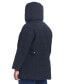 ფოტო #5 პროდუქტის Women's Plus Size Hooded Quilted Coat