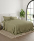Фото #2 товара Expressed In Embossed by The Home Collection Striped 4 Piece Bed Sheet Set, California King