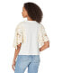 Free People 298363 Angel Tee Ivory MD (Women's 8-10)