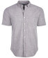 Фото #5 товара Men's Texture Check Stretch Cotton Shirt, Created for Macy's