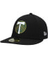 Фото #1 товара Men's Black Portland Timbers Primary Logo Low Profile 59FIFTY Fitted Hat