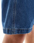 Фото #3 товара ONLY & SONS loose fit denim short in mid blue wash