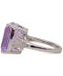 Pink Amethyst (7-1/4 ct. t.w.) & White Topaz (3/8 ct. t.w.) Statement Ring in Sterling Silver