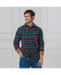 ფოტო #9 პროდუქტის Men's Organic Flannel Shirt with Suede Detail