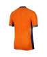 Men's Orange Netherlands National Team 2024 Home Authentic Blank Jersey
