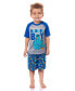 Фото #2 товара Toddler Boys Cookie Monster Hungry Sleep Pajama Set Short