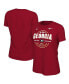 ფოტო #2 პროდუქტის Women's Red Georgia Bulldogs College Football Playoff 2021 National Champions Seal Celebration T-shirt