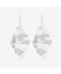 ფოტო #1 პროდუქტის Sanctuary Project by Semi Precious White Howlite Diamond Drop Statement Earrings Gold