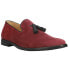 Фото #2 товара Sperry Gold Exeter Tassel Loafers Round Toe Dress Mens Burgundy Dress Shoes STS