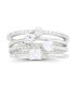 Фото #1 товара Кольцо Macy's Multi Cut Stacked Zirconia