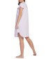 Women's Ruched Short-Sleeve Nightgown