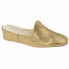 Daniel Green Glamour Womens Gold Casual Slippers 40102-710