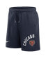 Фото #3 товара Men's Navy Chicago Bears Arched Kicker Shorts