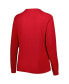 ფოტო #2 პროდუქტის Women's Red Georgia Bulldogs Surf Plus Size Southlawn Waffle-Knit Thermal Tri-Blend Long Sleeve T-shirt
