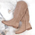 S.Barski W OLI245 beige suede boots