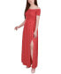 Фото #3 товара Women's Short Sleeve Off the Shoulder Smocked Maxi Dress