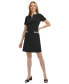 ფოტო #1 პროდუქტის Petite Split-Neck Beaded-Pocket Dress