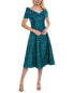 Фото #1 товара Teri Jon By Rickie Freeman Portrait Jacquard A-Line Dress Women's