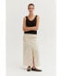 ფოტო #2 პროდუქტის Women's Yunes Tencel Cotton Midi Skirt