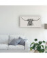 Фото #3 товара Ethan Harper Longhorn Bull Canvas Art - 37" x 49"