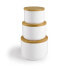 IBILI Ceramic Bamboo 1000ml Jar white / brown - фото #1