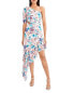 Bcbgmaxazria One Shoulder Floral Print Dress 6