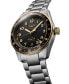 Men's Swiss Automatic Spirit Zulu Time Stainless Steel Bracelet Watch 42mm