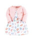 ფოტო #2 პროდუქტის Toddler Girls Cotton Dress and Cardigan Set, Pastel Butterfly