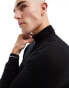 ONLY & SONS high neck jumper in black