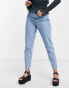 Фото #4 товара Noisy May Mom jeans in light blue wash