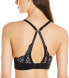 Фото #2 товара Le Mystere 170164 Womens Sophia Lace T-Shirt Bra Solid Underwire Black Size 32G