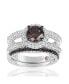 Фото #1 товара Suzy Levian Sterling Silver Cubic Zirconia Ring