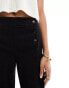 Фото #3 товара Vero Moda Tall Kayla button front wide leg jeans in black