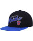 ფოტო #2 პროდუქტის Men's Black, Blue New York Knicks Team Script 2.0 Fitted Hat