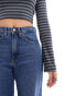 ONLY Hope high waisted wide leg jeans in mid blue