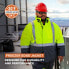 ფოტო #8 პროდუქტის Men's High Visibility Freezer Edge Insulated Jacket with Reflective Tape