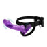 Фото #1 товара Harness Double Dildo with Vibration Purple