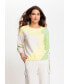 Фото #1 товара Women's Long Sleeve Graphic Knit Pullover