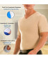 ფოტო #8 პროდუქტის Men's Big & Tall Insta Slim Compression Short Sleeve V-Neck T-Shirt