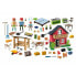 Фото #6 товара Игровой набор Playmobil 71248 Country Furnished House with Barrow and Cow 137 Pieces (Страна Обустроенный Дом с Тележкой и Коровой)
