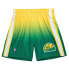 Mitchell & Ness Fadeaway Swingman Shorts Super 1994 Mens Green, Yellow Athletic