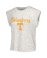 ფოტო #3 პროდუქტის Women's Cream Tennessee Volunteers Montana T-shirt and Shorts Sleep Set