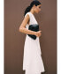 Фото #8 товара Women's Bow Linen-Blend Dress