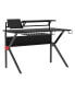 Фото #5 товара Игровой стол с пластиковым покрытием и эргономичной металлической рамой Simplie Fun с ножками в форме буквы K, черный
