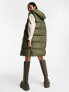 New Look longline gilet in khaki