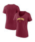 ფოტო #1 პროდუქტის Women's Maroon Arizona State Sun Devils Evergreen Campus V-Neck T-shirt