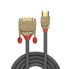 Lindy 0,5m HDMI to DVI Cable - Gold Line - 0.5 m - HDMI Type A (Standard) - DVI-D - Male - Male - Gold